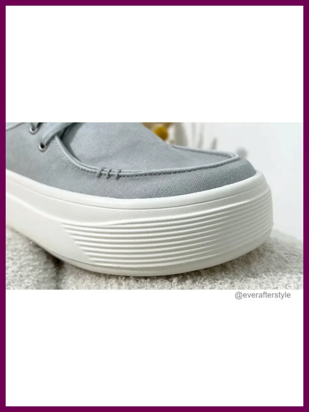 Canvas Platform Loafers Women Slip-On Sneakers SmartFoam Insole 1.89